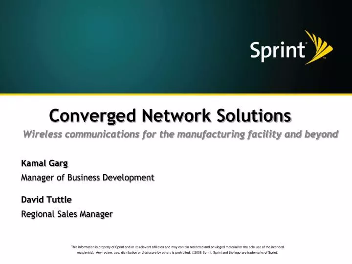 converged network solutions