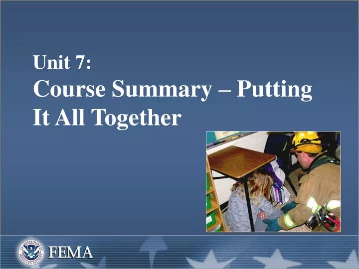 unit 7 course summary putting it all together
