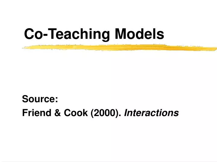 co teaching models