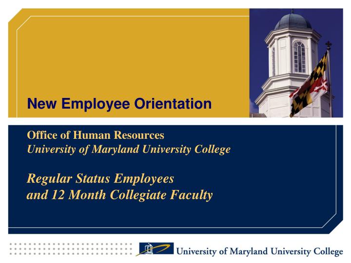 new employee orientation