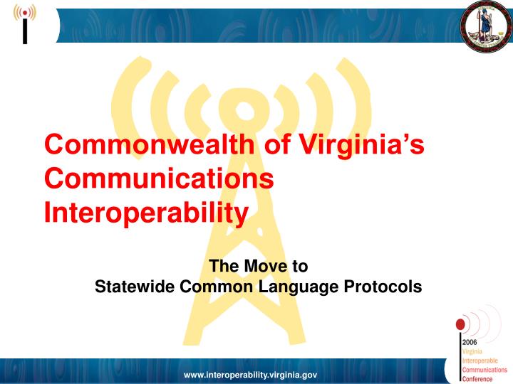 commonwealth of virginia s communications interoperability
