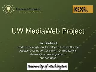 UW MediaWeb Project