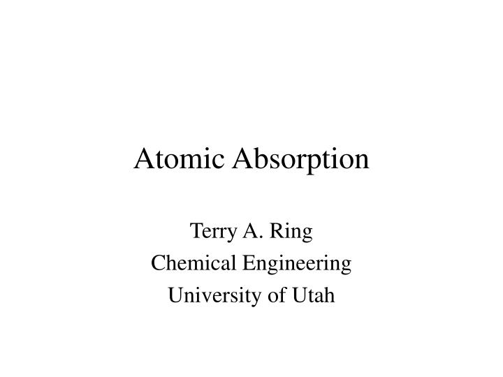 atomic absorption
