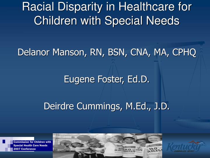 racial disparity in healthcare for children with special needs