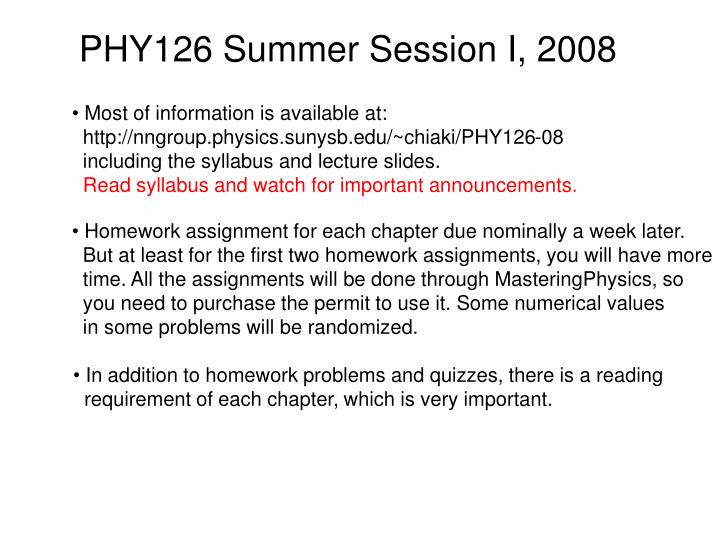 phy126 summer session i 2008