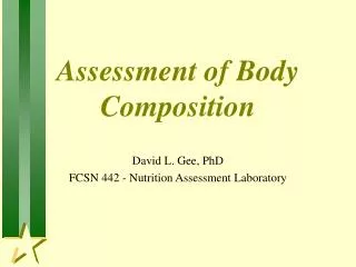 Assessment of Body Composition