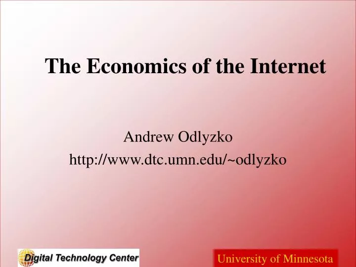 the economics of the internet