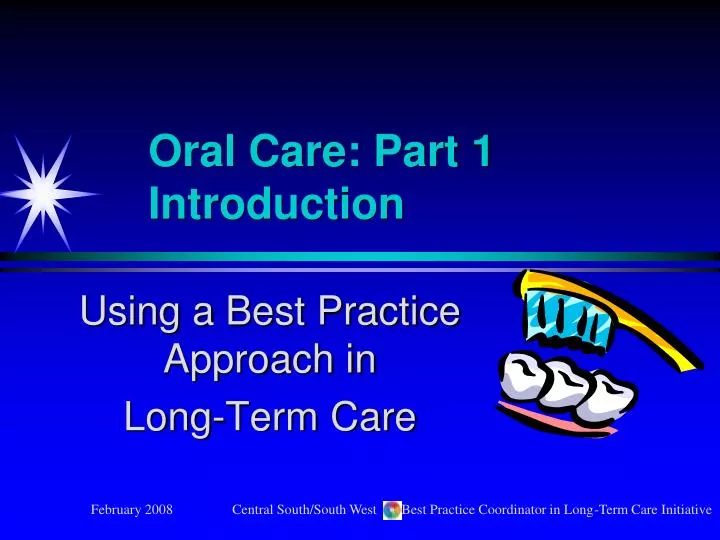 oral care part 1 introduction