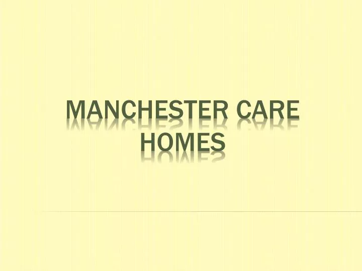 manchester care homes
