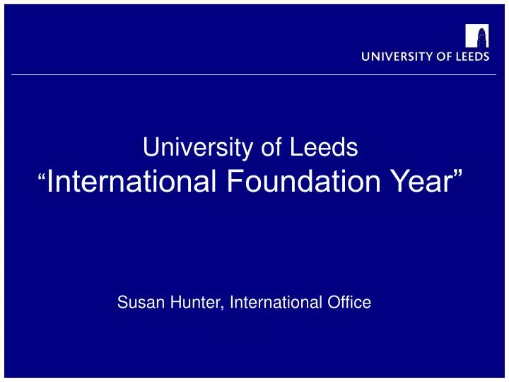 university of leeds international foundation year