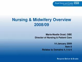 Nursing &amp; Midwifery Overview 2008/09