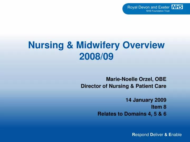 nursing midwifery overview 2008 09