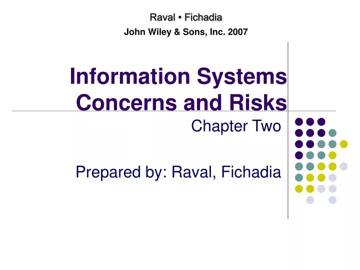 information systems concerns and risks