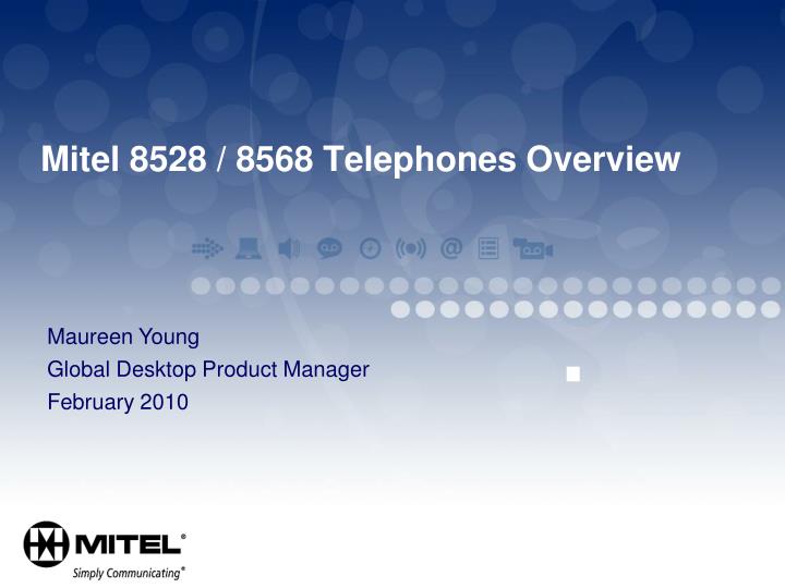 mitel 8528 8568 telephones overview