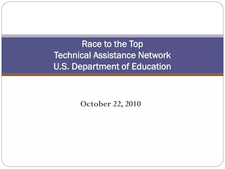race to the top technical assistance network u s department of education