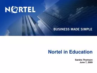 Nortel in Education