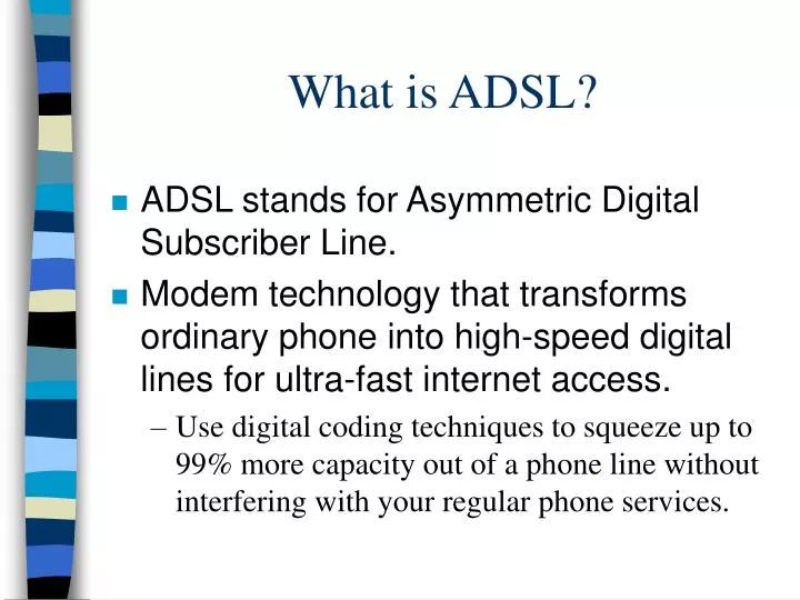 what is adsl