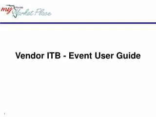 Vendor ITB - Event User Guide