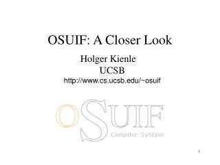 OSUIF: A Closer Look