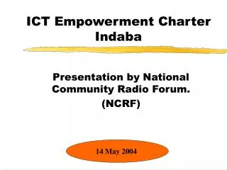 ICT Empowerment Charter Indaba
