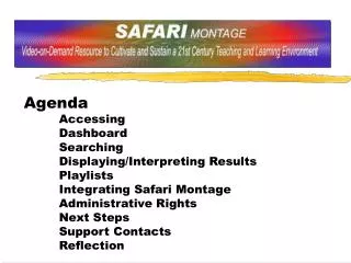 Accessing Safari Montage LAN and IP Address Open Internet Explorer Enter IP Address to Safari Montage: 		&lt;Enter IP A