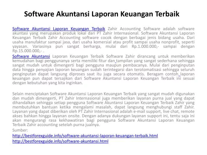 software akuntansi laporan keuangan terbaik