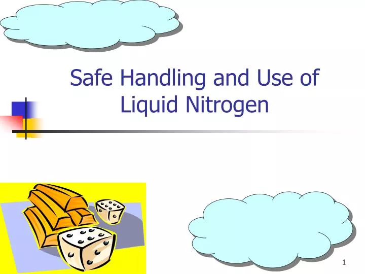 safe handling and use of liquid nitrogen