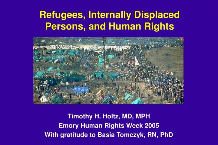 refugees internally displaced persons and human rights