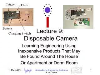 Lecture 9: Disposable Camera
