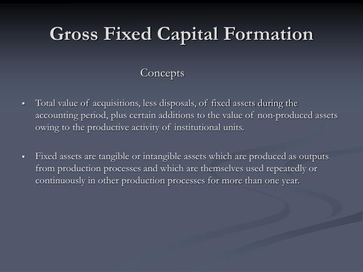 gross fixed capital formation