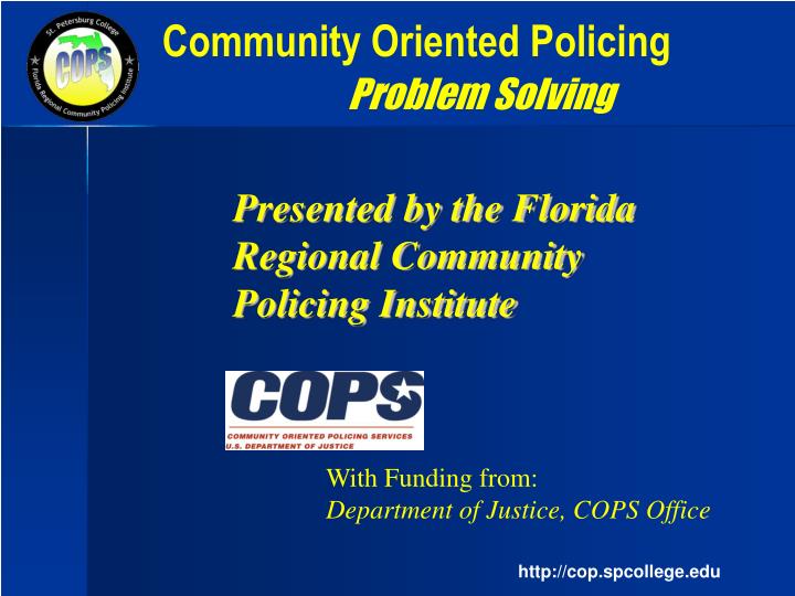 community oriented policing problem solving