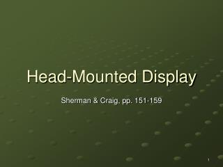 Head-Mounted Display