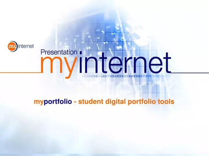 my portfolio student digital portfolio tools