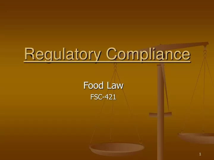 regulatory compliance