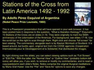Stations of the Cross from Latin America 1492 - 1992