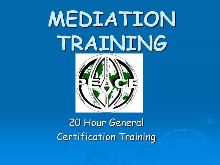 mediation training