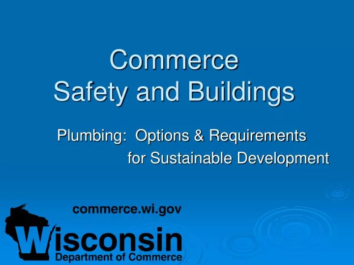 commerce safety and buildings