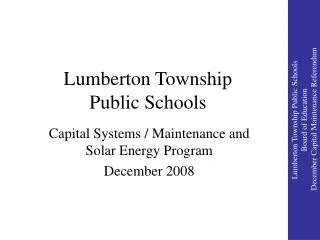 Lumberton Township Public Schools