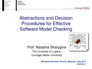 Abstractions and Decision Procedures for Effective Software Model Checking
