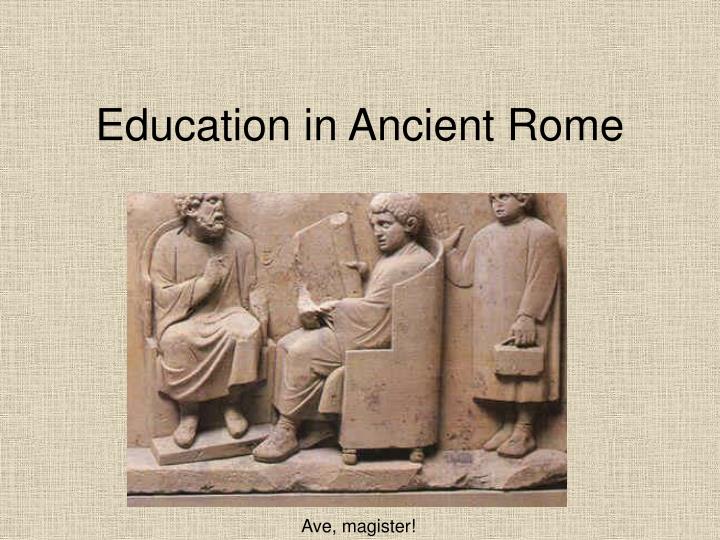 education in ancient rome