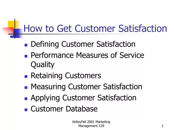 how to get customer satisfaction