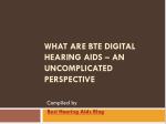 What Are BTE Digital Hearing Aids