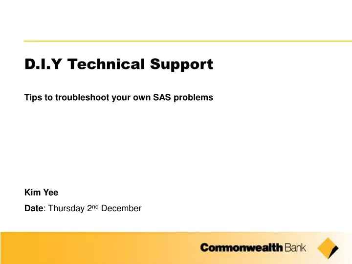 d i y technical support