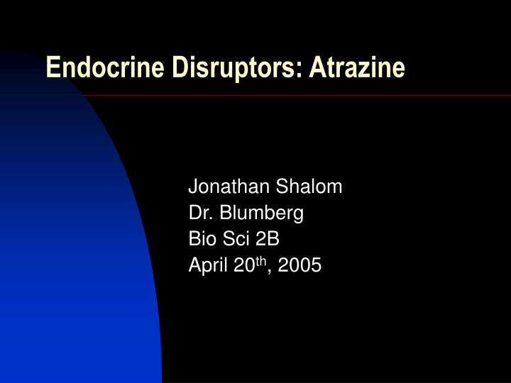 endocrine disruptors atrazine