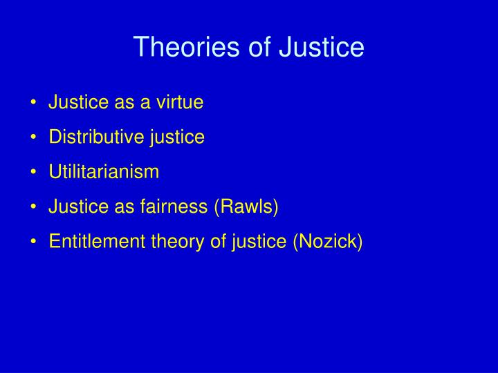 theories of justice