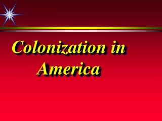 Colonization in America