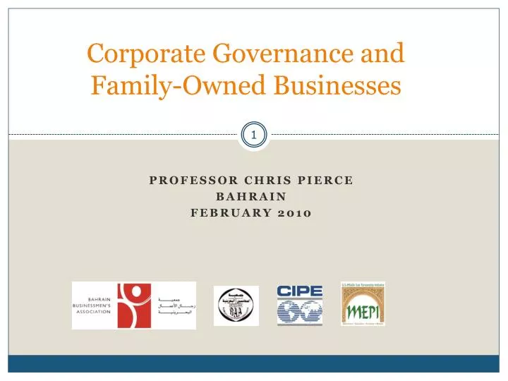 corporate governance and family owned businesses