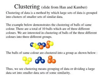 Clustering (slide from Han and Kamber)