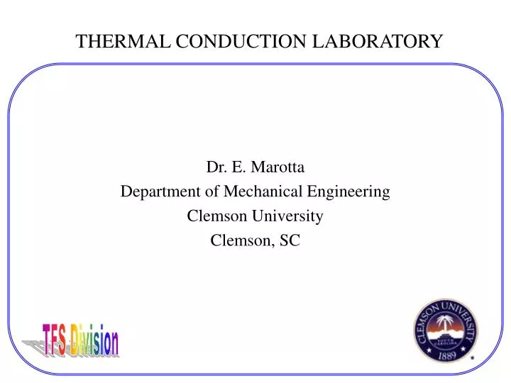 thermal conduction laboratory