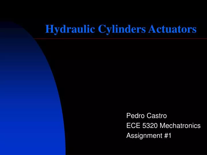 hydraulic cylinders actuators